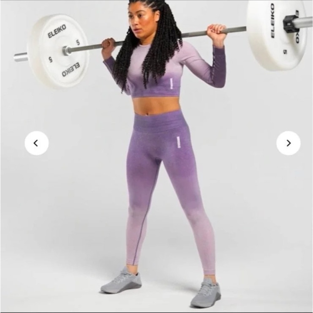 Gymshark purple ombré seamless set